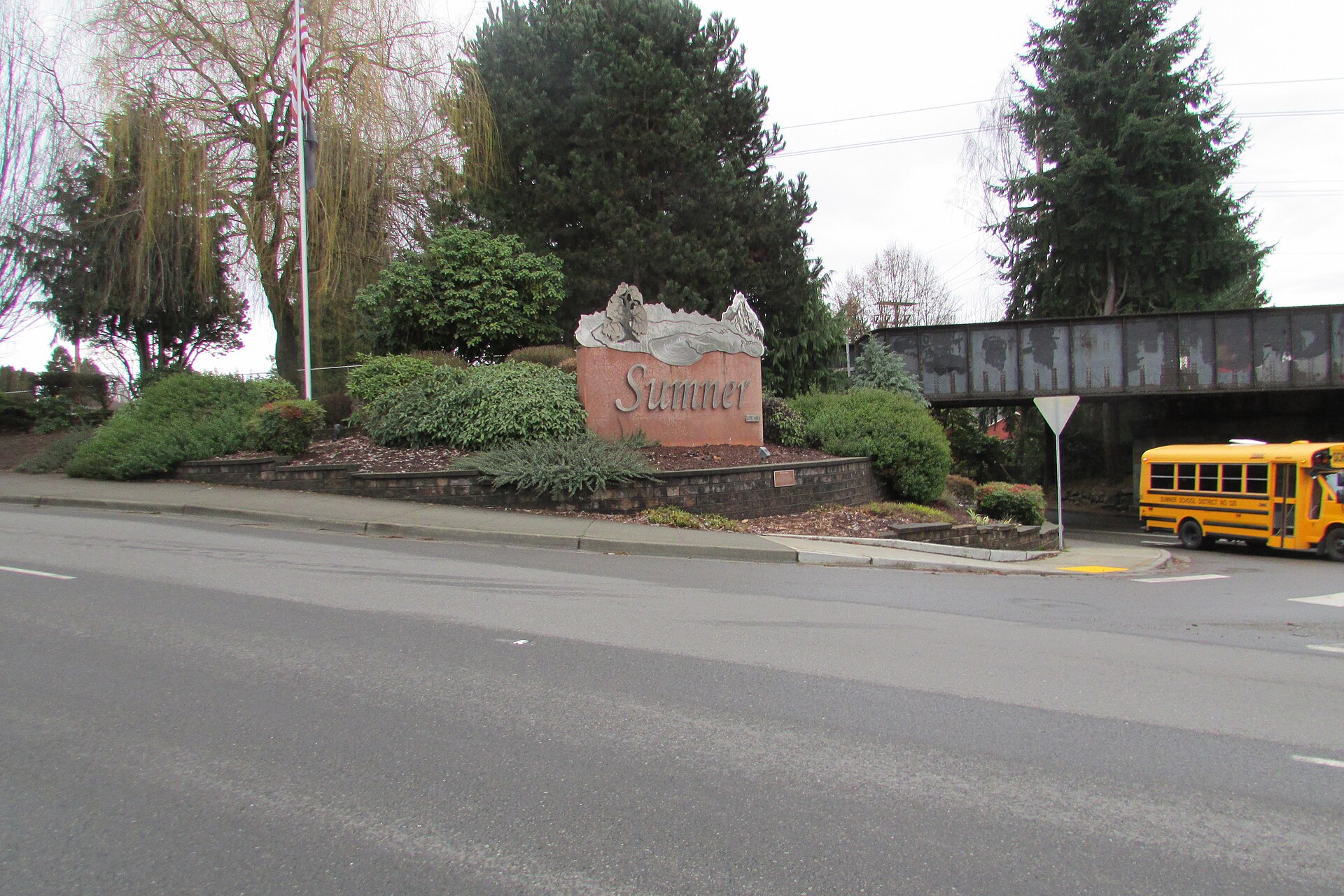 Traffic Avenue in downtown Sumner, Washington